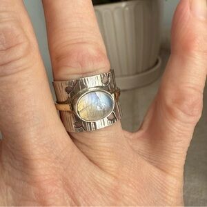 Sundance Silver and Moonstone Ring. 7US